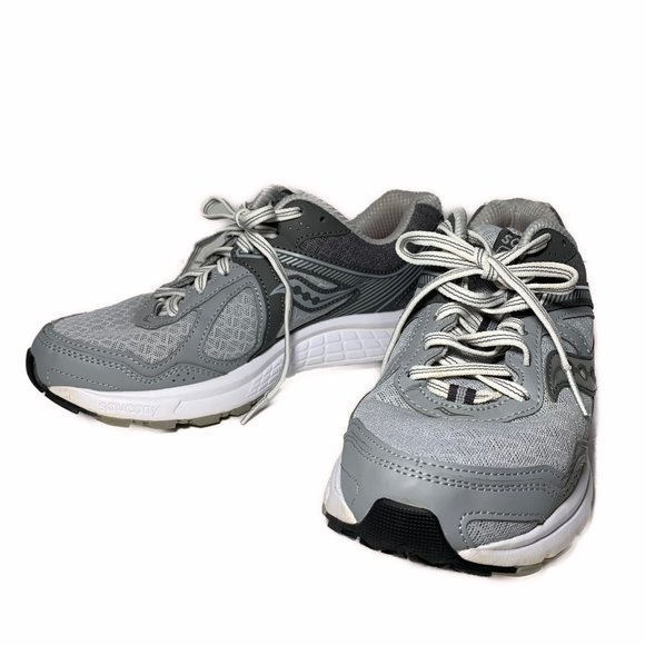 Saucony Gray Cohesion Running Shoes Size 8 - Picture 6 of 11